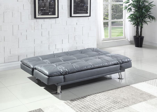 Dilleston - Upholstered Tufted Convertible Sofa Bed - Gray