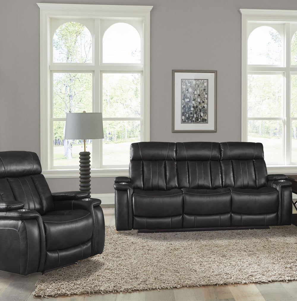 Comfort meets innovation in this inspired Power Reclining Collection. The perfect choice for creating a relaxing environment, this stylish collection features smooth motorized reclining motion and adjustable headrest at just the touch of a button.<br/><br