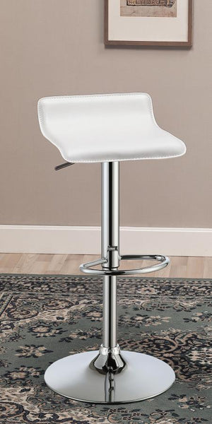  this adjustable barstool is a sleek upgrade. Beautiful at a kitchen island or home bar