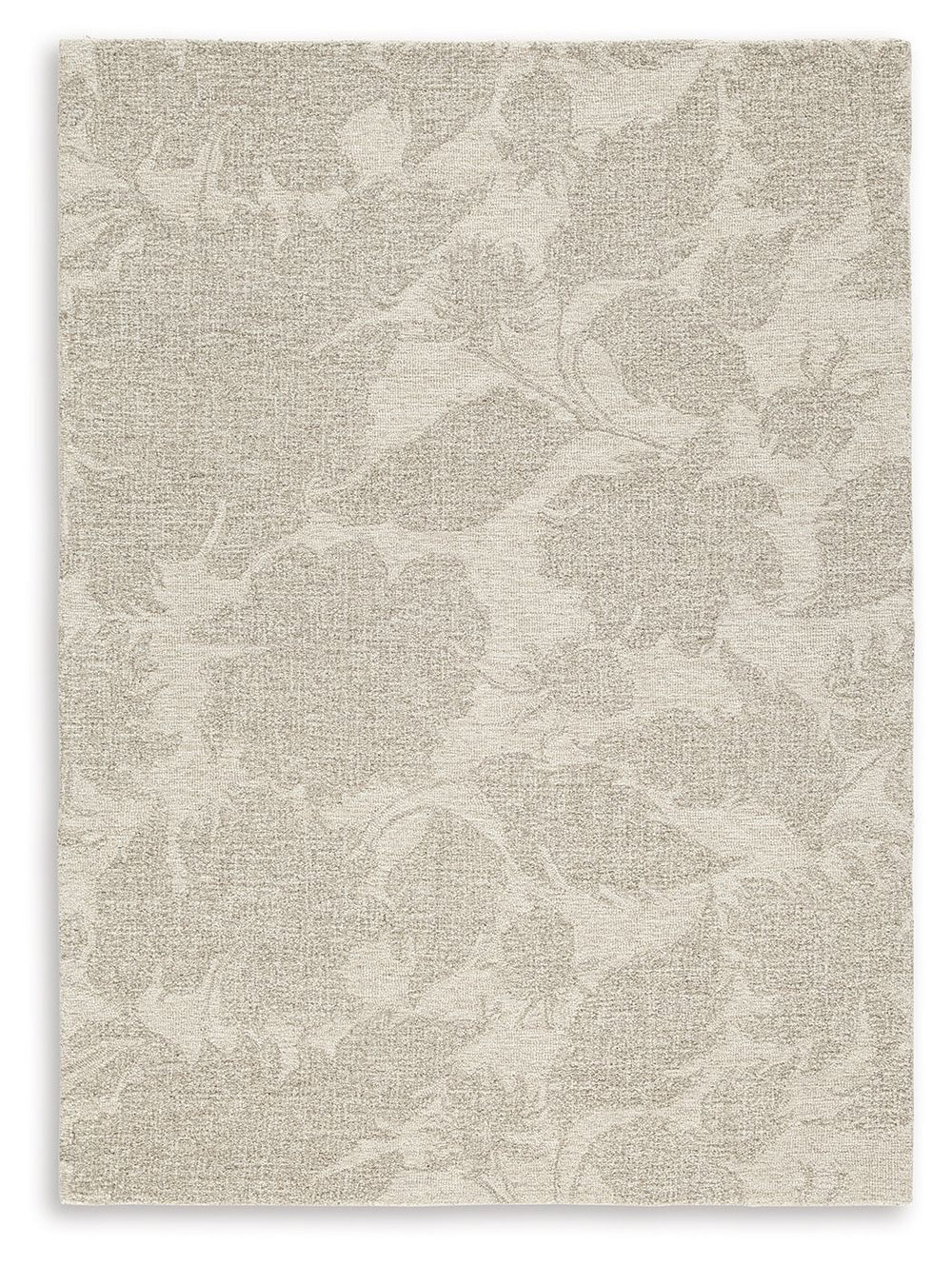 Looking to soften your hardwood or tile floors? This area rug, crafted with an elegant floral pattern and neutral hue, produces just the right look. Hand-tufted with wool, it adds a little extra cushioning under your feet.<br/><br/><b>Product Features</b>