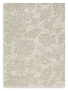 Looking to soften your hardwood or tile floors? This area rug, crafted with an elegant floral pattern and neutral hue, produces just the right look. Hand-tufted with wool, it adds a little extra cushioning under your feet.<br/><br/><b>Product Features</b>