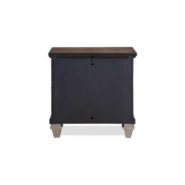 Mariana - Nightstand With USB - Vintage Creme
