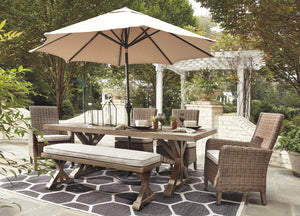  this dining table elevates the art of alfresco living. Beautiful and durable enough for indoor and outdoor use