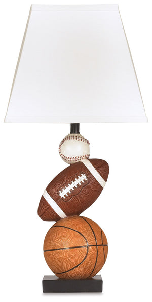 Play ball! Whether you have a budding athlete or a young sports fanatic on your hands, this table lamp lets them show off their passion in style.<br><br><b>Additional Dimensions</b><br><ul><li>Shade: 0-"</li><li>Cord length: 100-"</li><li>Base: 0-"</li></