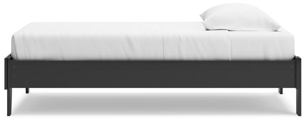 Socalle - Black - Twin Platform Bed