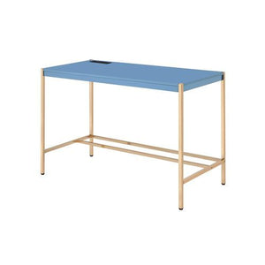 Midriaks - Writing Desk - Navy Blue & Gold Finish