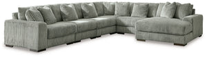 Plush and posh. Showcase your eye for on-trend texture with the statement-making cord upholstery of this sectional with chaise. Its stunningly soft fabric entices in a warm neutral hue, complementing contemporary color palettes. Sink into the cushions and