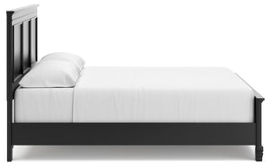 Lanolee - Black - California King Panel Bed