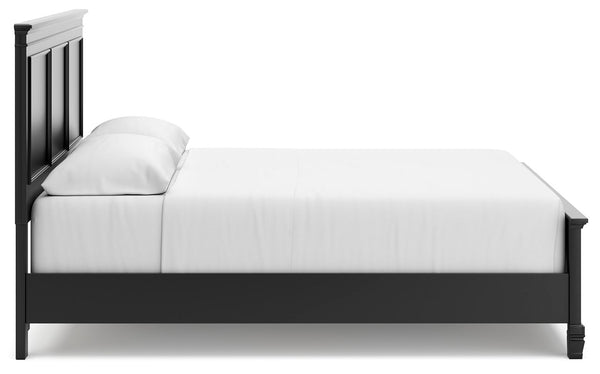 Lanolee - Black - California King Panel Bed