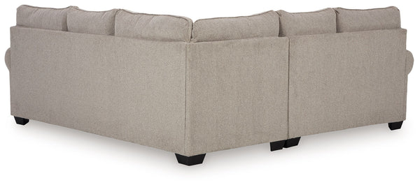 Claireah - Umber - 2-Piece Sectional With Raf Sofa With Corner Wedge