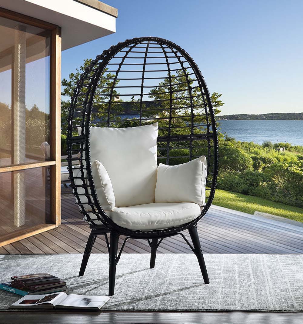 Penelope - Patio Lounge Chair - Black - 32-"