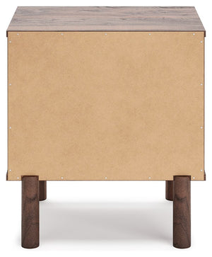 Calverson - Mocha - One Drawer Night Stand - Medium