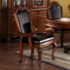 Chateau De Ville - Arm Chair (Set-2) - Black - 29-"<br/><br/><b>Product Features</b><ul><li>Case: 2Pc/1Ctn</li><li>Finish: Cherry</li></ul><br/>