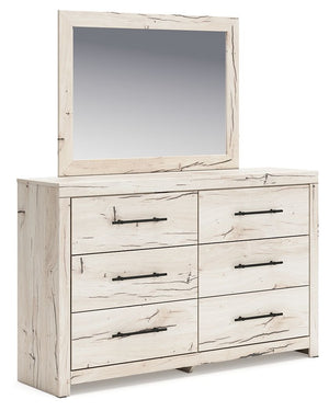 A fresh take on country living, this dresser and mirror set strikes the perfect balance between farmhouse and contemporary. Its rustic white finish and replicated reclaimed oak grain merge effortlessly with the clean-lined look we love today. Spacious dra