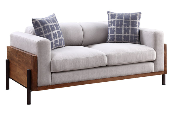 KD, Loose Back & Seat Cushion (2+2) â€¢ Pillows Included, Armrest & Base Wooden Panels â€¢â€¢ CONSTRUCTION: Full Foam Seat
