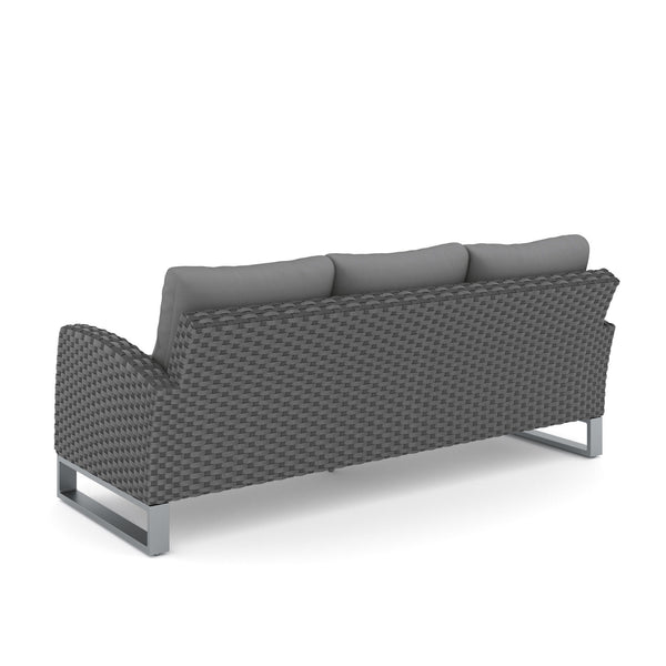 Fiji - 2 Piece Living Room Set (Sofa & Slat Top Coffee Table) - Gray