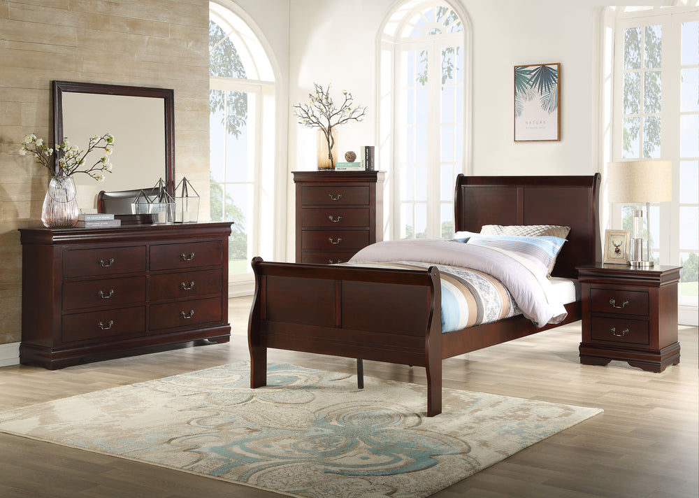Step into the classic charm with this bedroom collection, featuring a timeless design that offers both function and a hint of heritage style. The warm, inviting finish highlights the natural beauty of the wood, while the sturdy craftsmanship ensures lasti
