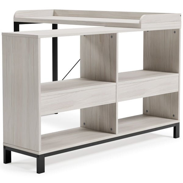  it has an unmistakably fresh feel thanks to a whitewashed finish and black metal frame. Attached to this casually chic d