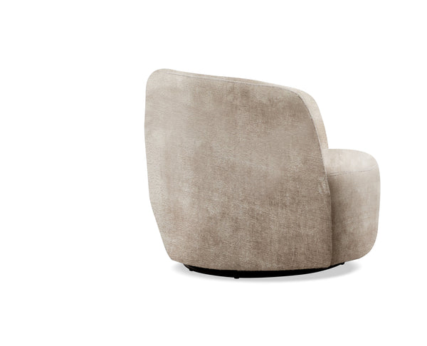 Carina - Swivel Barrel Chair (Set of 2) - Miami Mink