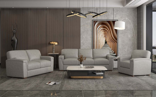 The Gabe Collection combines comfort and mid-century flair with an airy look and feel. Featuring a mid-century modern design, the Gabe sofa displays sleek tapered legs, clean lines, and neutral tones for a polished yet casual feel. The tufted back cushion