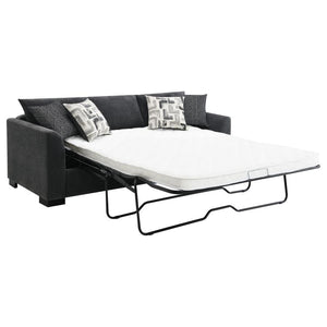 Storey - Upholstered Sleeper Sectional Chaise Sofa - Dark Gray
