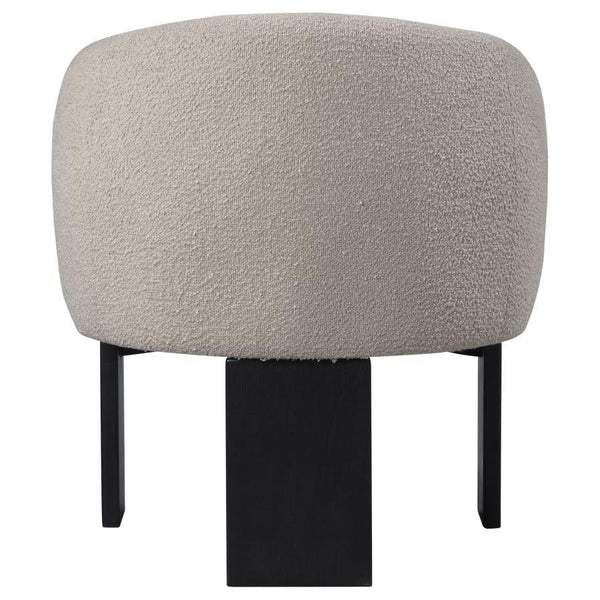 Valdez - Boucle Upholstered Barrel Back Accent Chair - Beige