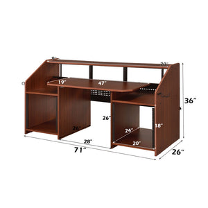 Annette - Music Desk - Natural & Black Finish - 36"