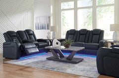 This power reclining set goes beyond basic comfort. It upgrades the everyday, turning your living room into an entertainment hub. Donâ€™t want to leave your seat? Keep essentials in reach with assorted charging options, cup holders and storage arms. You c