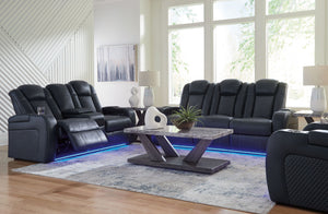 This power reclining set goes beyond basic comfort. It upgrades the everyday, turning your living room into an entertainment hub. Donâ€™t want to leave your seat? Keep essentials in reach with assorted charging options, cup holders and storage arms. You c