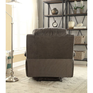  cozy seating and smooth polished microfiber upholstery provides relaxation from seat to toe with an easy to reach external handle for operating the reclining mechanism