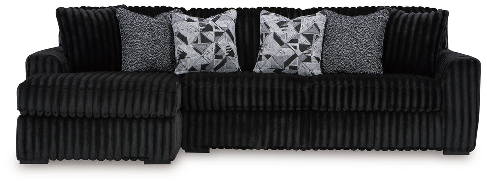 Wrapped in luxuriously soft jumbo corduroy, this sectional sofa with chaise takes cozy and inviting to a higher level. The sumptuous piece is perfect for unwinding after a long day, with exceptionally textured cushions that deliver pure indulgence. Now al