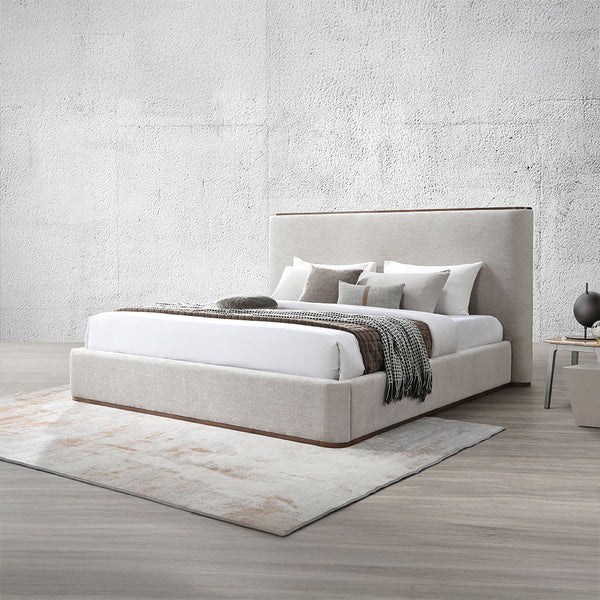 Orane - Queen Bed - Gray Fabric
