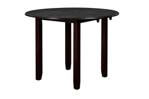 Gia - 3 Piece Dining Set (Dining Drop Leaf Table & 2 Chairs) - Ebony