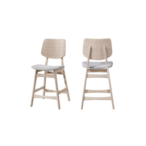 Oscar - Counter Chair (Set of 2) - White Ash