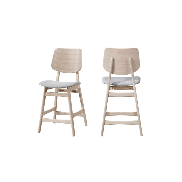 Oscar - Counter Chair (Set of 2) - White Ash