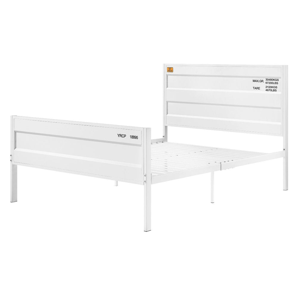 The Cargo youth bed is the perfect addition to any childâ€™s room. This contemporary container themed metal bed features a panel headboard with low profile footboard, crafted with an industrial look that is an perfect match for your bedroom. The bed is ac