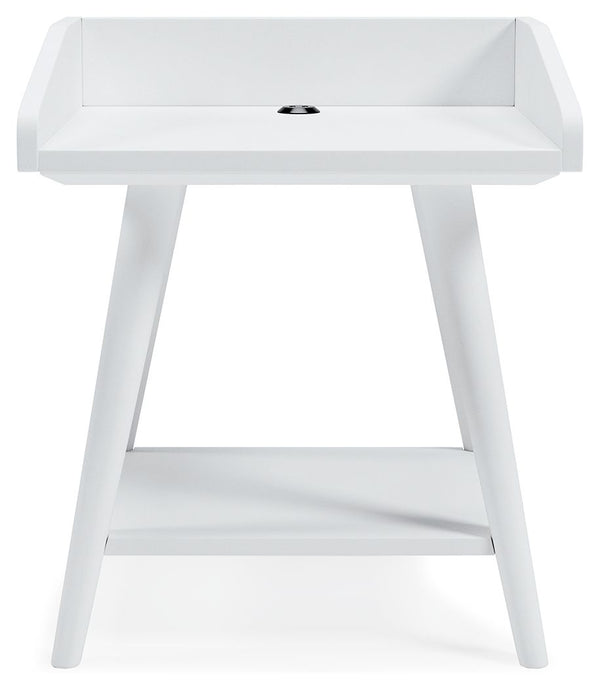  this table blends easily with your existing living room aesthetic or stands in as a kid-'s bedside table. A gallery rail top