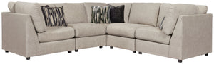 With its casual-contemporary aesthetic and modular design that simply makes sense, this sectional makes way for high style and indulgent comfort. Rest assured, the thickly cushioned seats and wedge-cut backrests are right on point for those who fancy a cl
