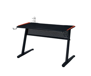 KDâ€¢ Rectangular Gaming Tableâ€¢ Built-in USB Port and Plugâ€¢ Open Baseâ€¢ LED Light Includedâ€¢ Table Top Thickness: 18mm<br/><br/><b>Product Features</b><ul><li>Case: 1Pc/1Ctn</li><li>Finish: Black & Red Finish</li><li>Style: Industrial</li><li>Materi