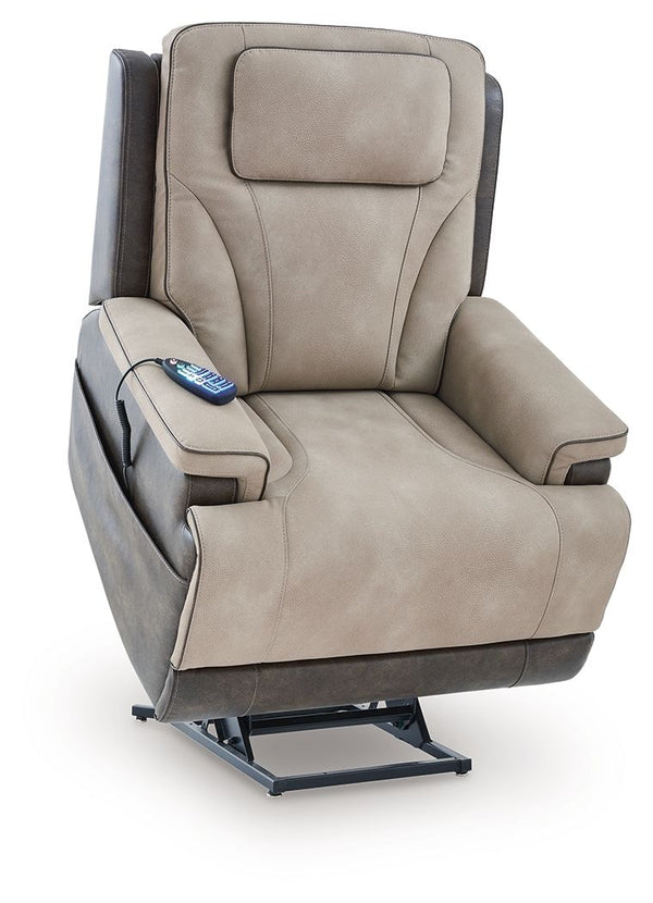 4Z-Peaceful Pause - Serenity Zone - Sand - Power Lift Recliner