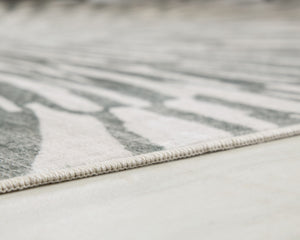 Verland - Gray / White - Washable Large Rug