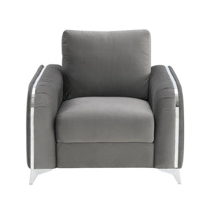 Wenona - Chair - Gray Velvet