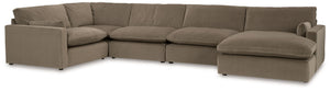 Find yourself inspired by elevated yet functional style. This sectional with chaise balances ultra-soft seating with a clean-cut appearance. Its modular design caters to your needs, whether youâ€™re making space for guests or setting up a cozy family movi
