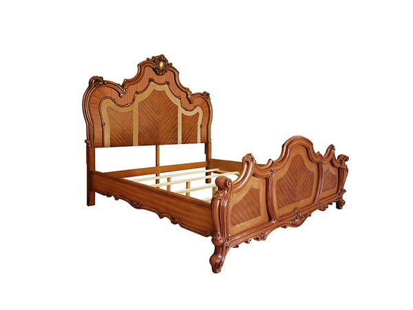 Picardy - Eastern King Bed - Honey Oak Finish