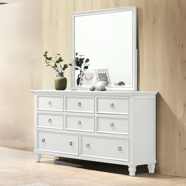 Tamarack - Dresser & Mirror Combo - White