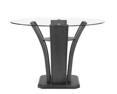 Camelia - Counter Height Table<h4><b>Camelia - Counter Height Table Base - Gray</b></h4> <table width="100%"><colgroup><col style="width: 30%"> <col style="width: 70%"> </colgroup> <tbody> <tr> <td>Dimensions</td> <td> 54.00"L x 54.00"D x 36.50"H</td> </t