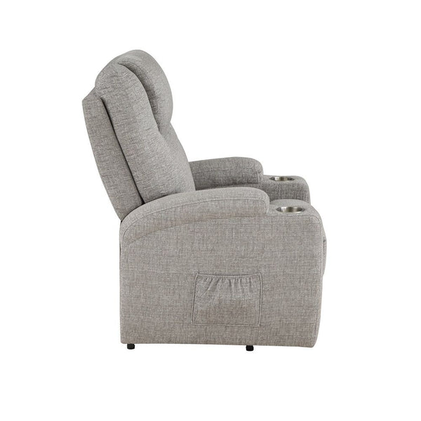 Evander - Power Lift Recliner - Light Gray