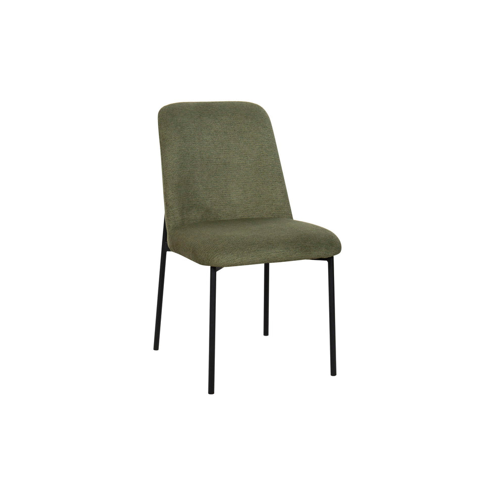 The Erik Side Chair set brings a blend of modern comfort and sleek design to any contemporary space. Each set includes two side chairs with fully upholstered, elegantly curved seats and backs, offering both a stylish appearance and exceptional comfort. Th