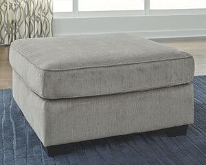  then this oversized accent ottoman is the answer. Its clean-lined profile is beautifully contemporary. The plush chenille fabric and plump cushioning make it so easy to comfortably kick up your heels. And the ottomanâ€™s richly n