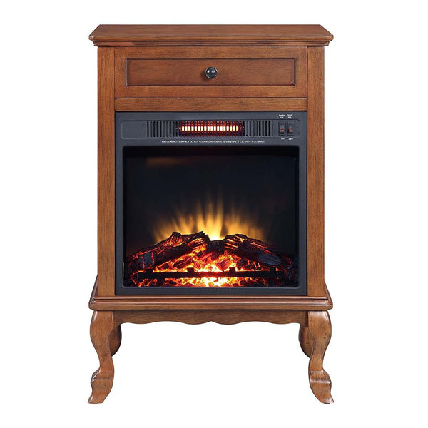 Eirene - Fireplace - Walnut Finish